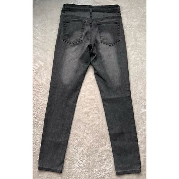 Cache Gray Mid Rise Skinny Stretch Jeans, Size 4 - Picture 11 of 11